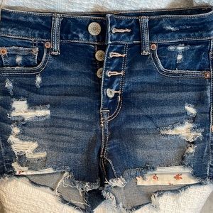 American Eagle denim shorts high rise